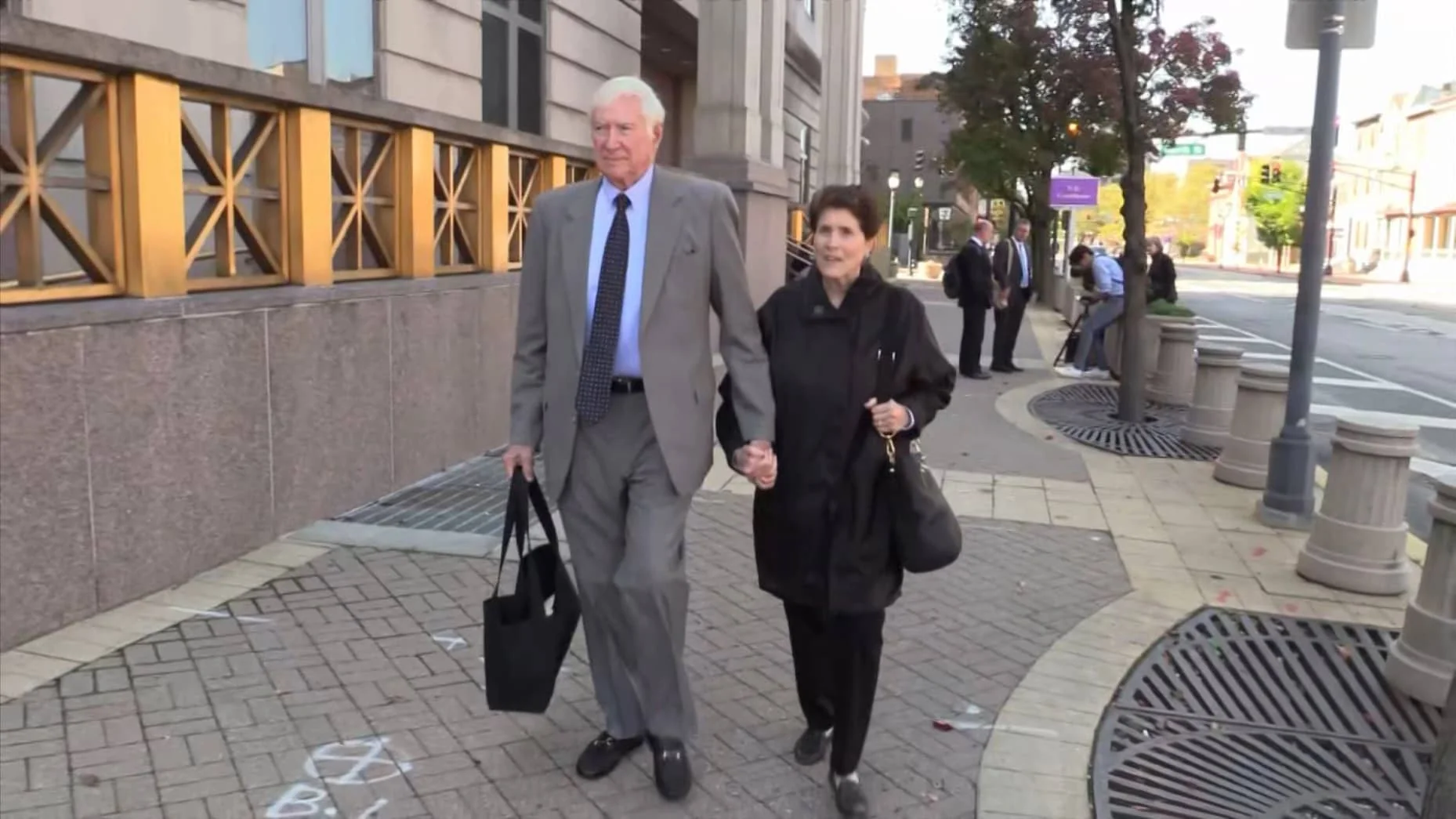 Peter Coker Sr. and his wife, Susan Coker, at N.J. District Court in Camden, N.J., Oct. 11, 2022