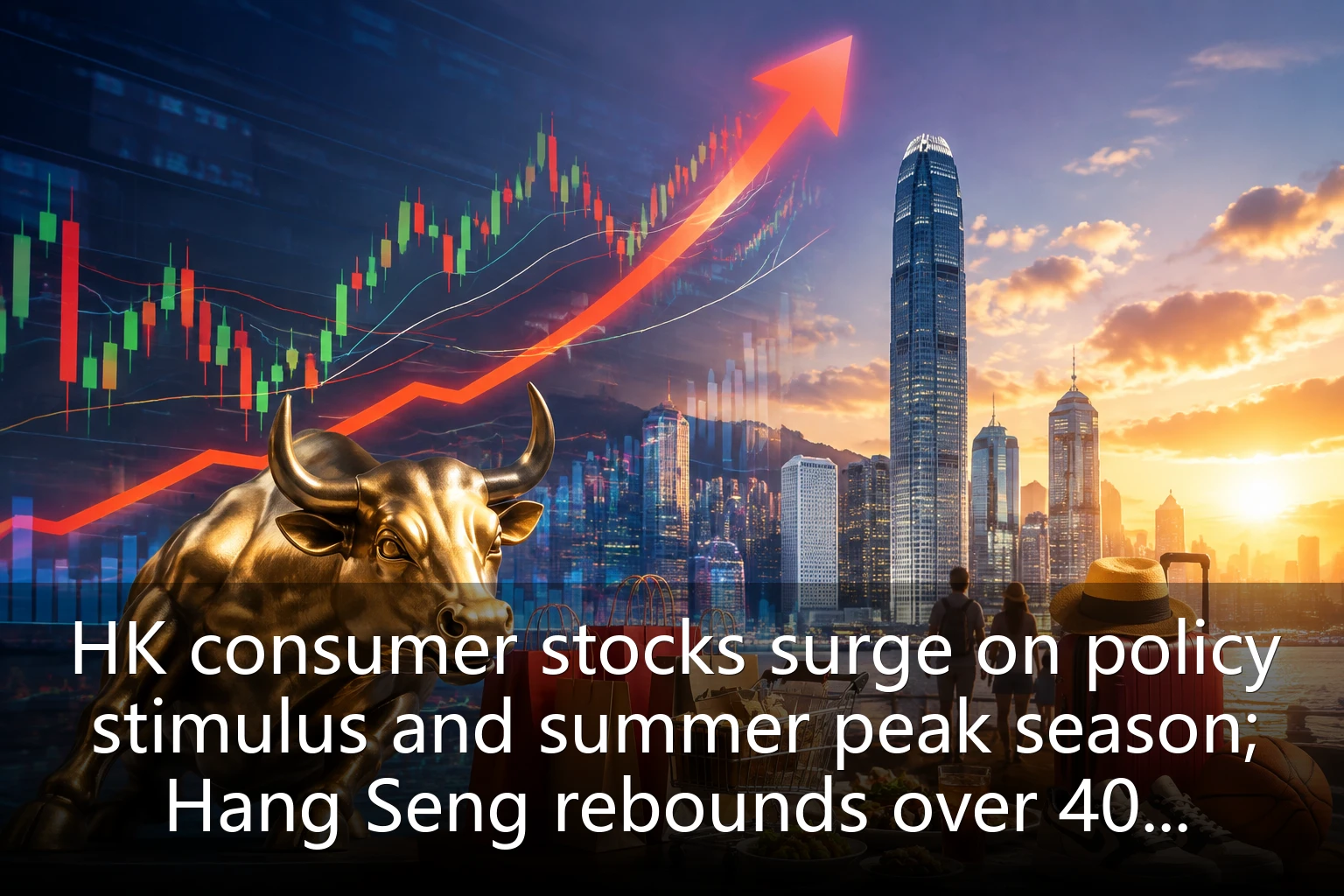HK consumer stocks surge on policy stimulus and summer peak season; Hang Seng rebounds over 400 points