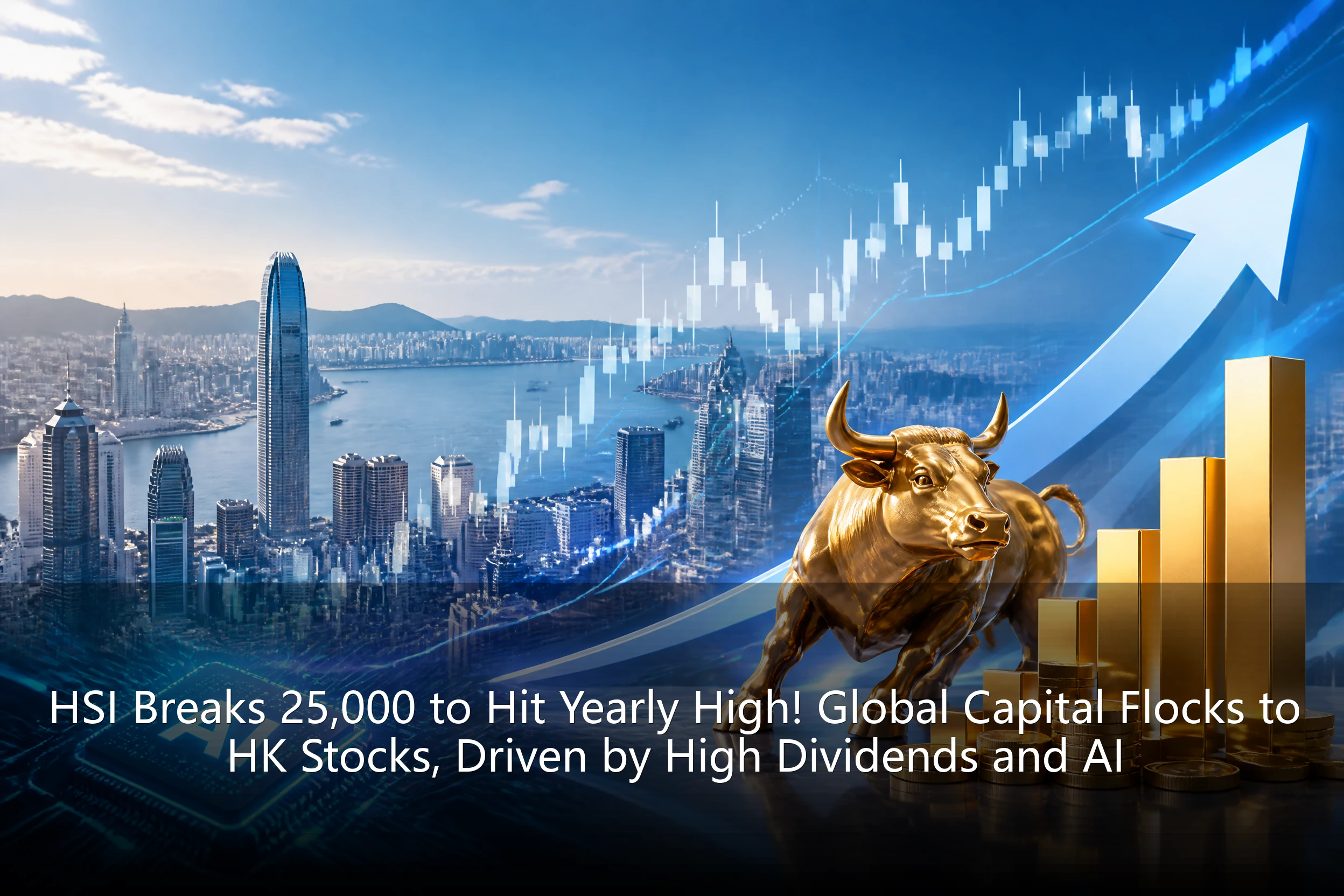 HSI Breaks 25,000 to Hit Yearly High! Global Capital Flocks to HK Stocks, Driven by High Dividends and AI