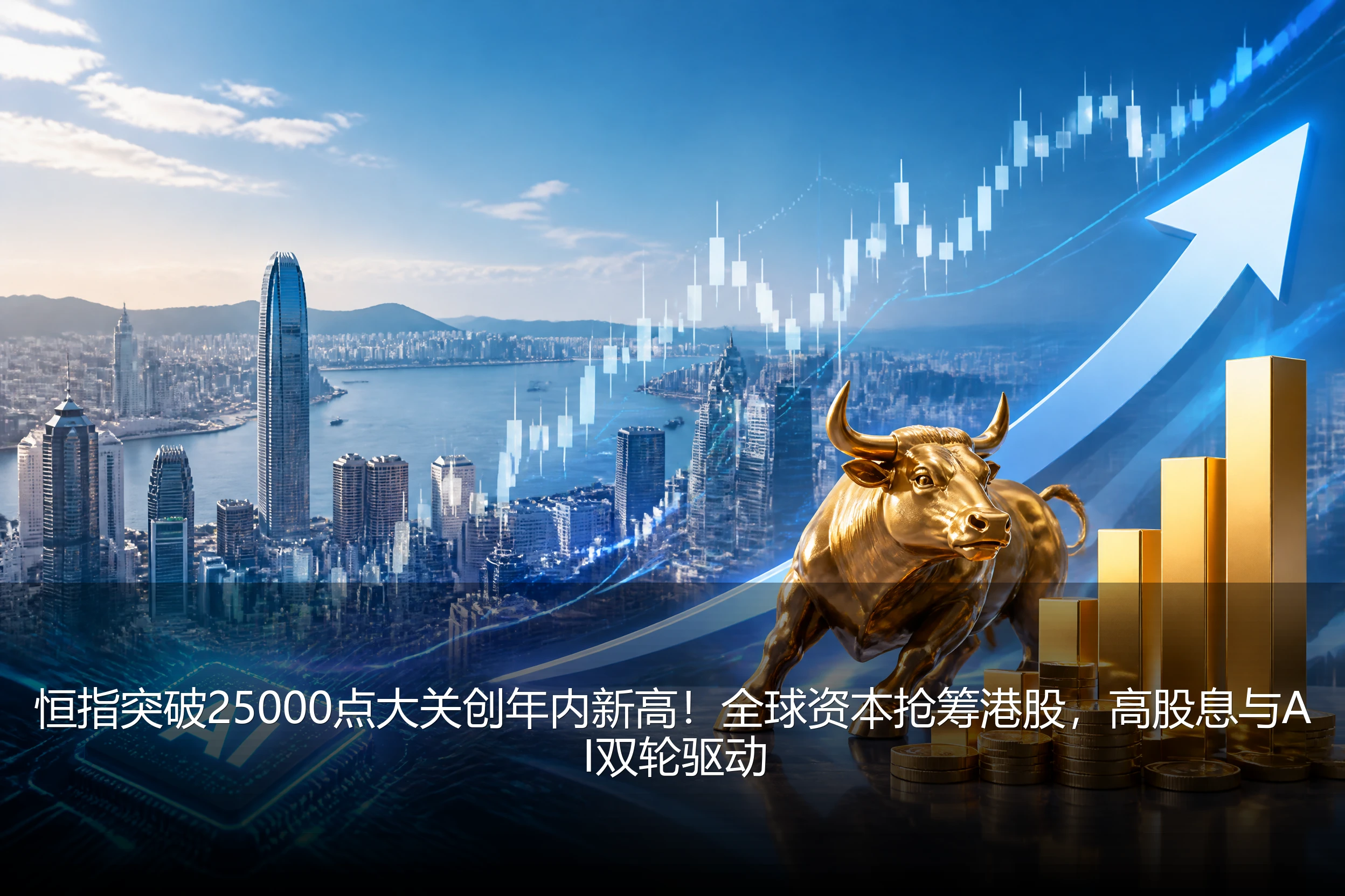 恒指突破25000点大关创年内新高！全球资本抢筹港股，高股息与AI双轮驱动