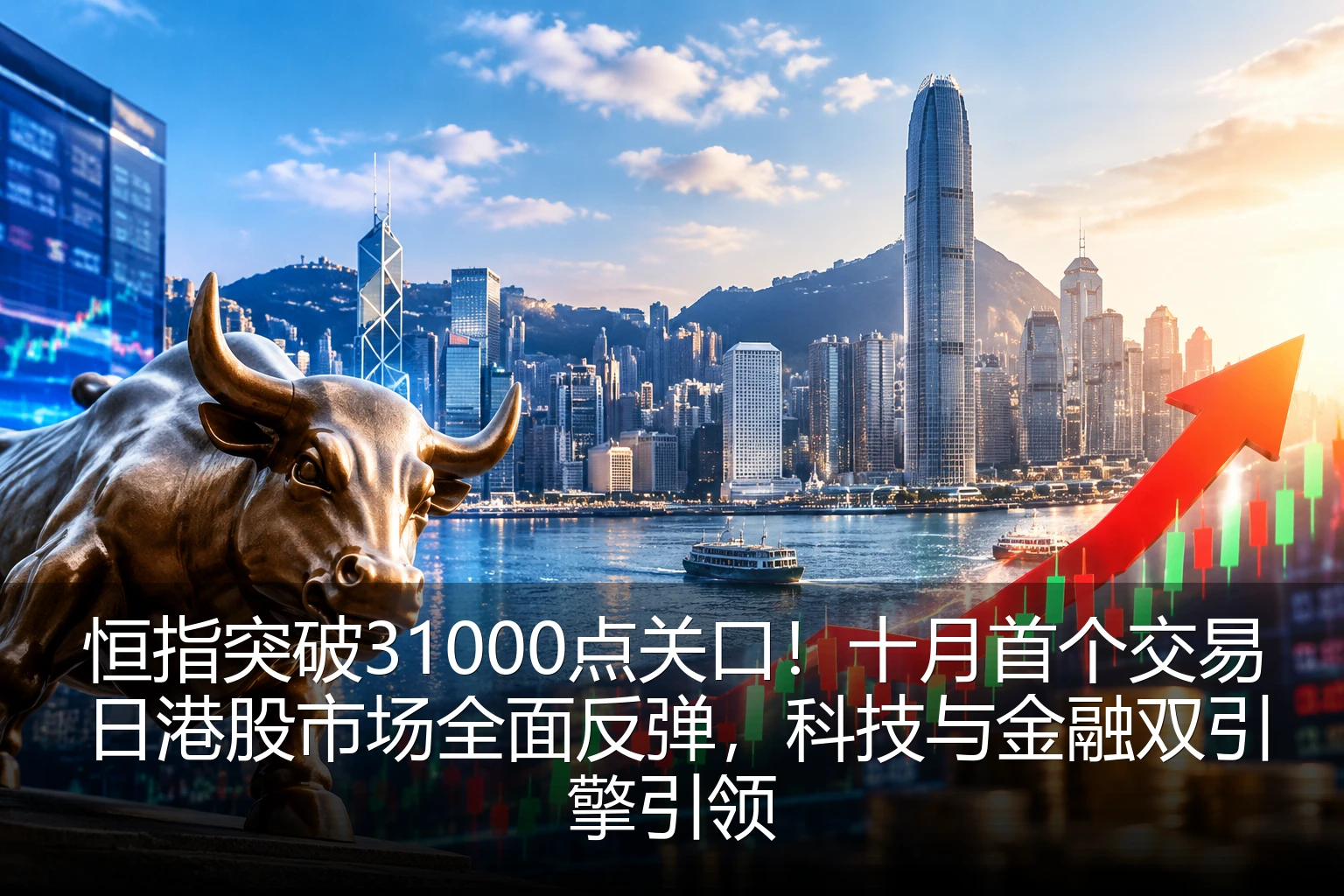 恒指突破31000点关口！十月首个交易日港股市场全面反弹，科技与金融双引擎引领